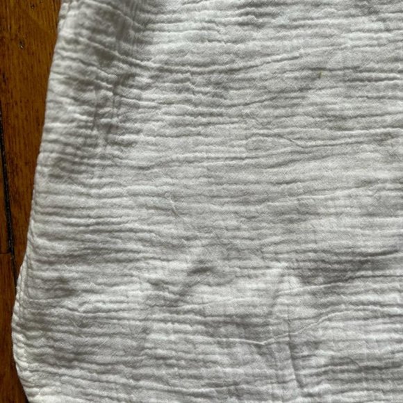 White cotton quilted tank top - Picture 2 of 2